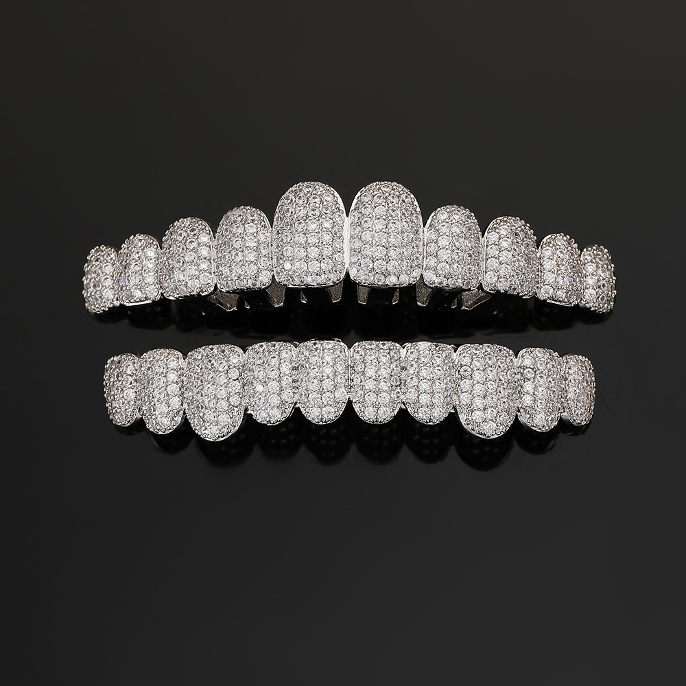 Iced out diamond grillz